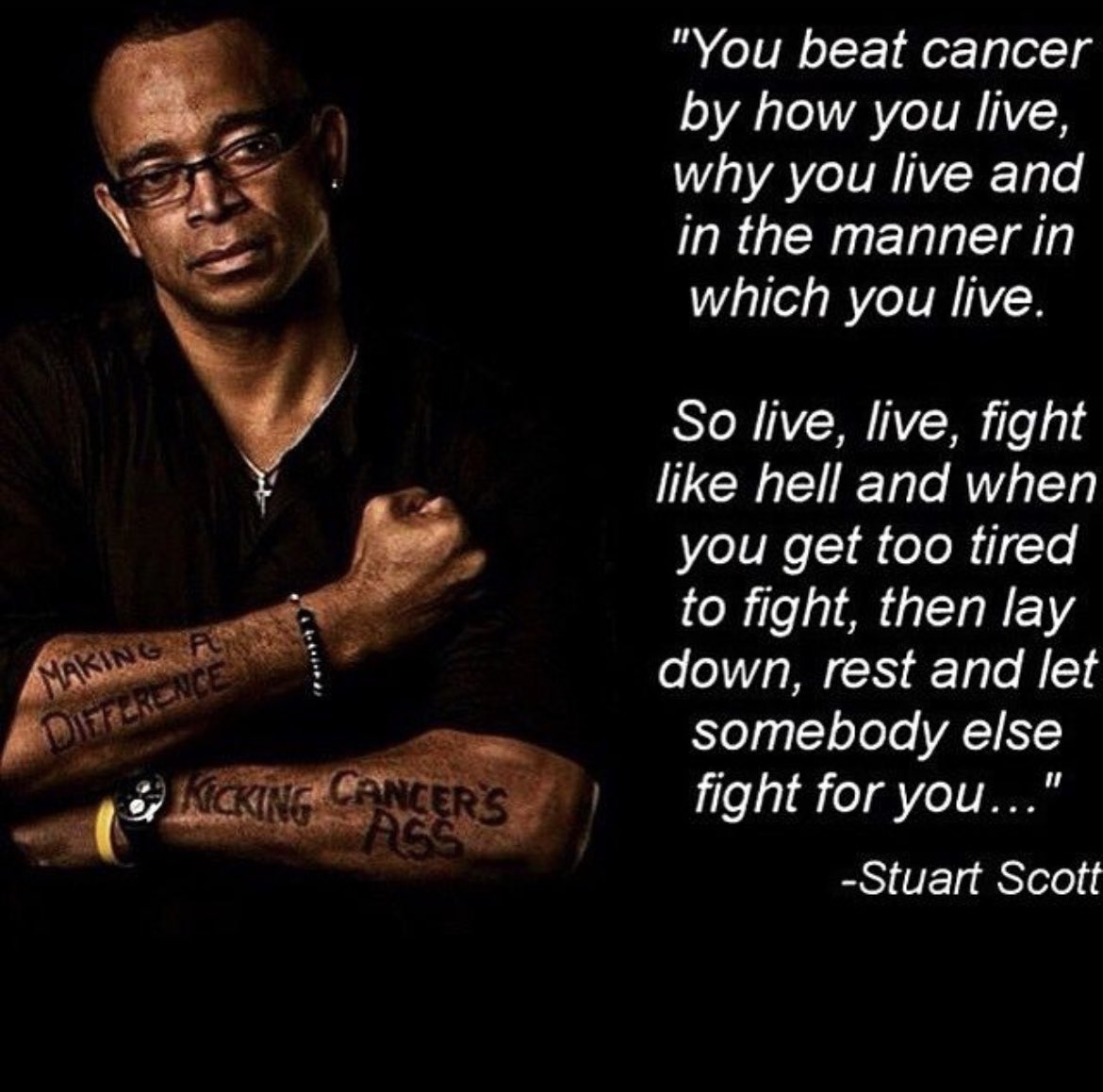 WUSTL is one heck of a program and are really good this year.  Beyond clearly being quite a player despite chemotherapy, his message reminds me of one of the most impactful few lines I have ever heard.