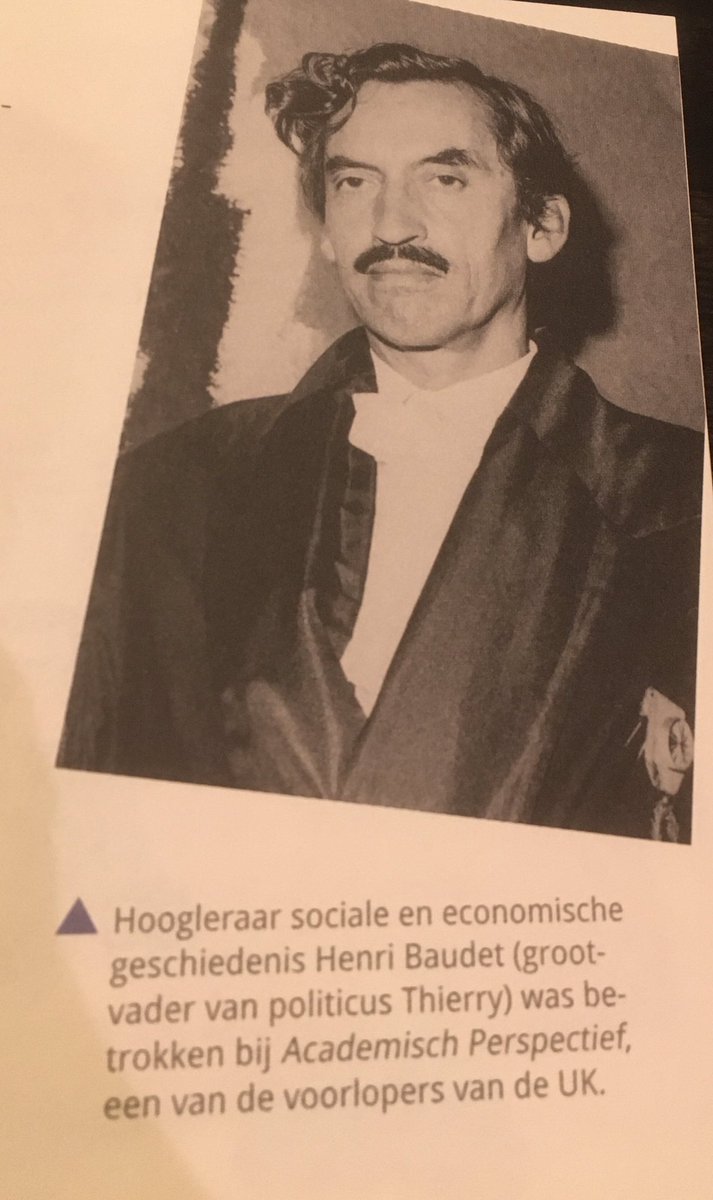 Henri Baudet, opa van Thierry. Ik dacht eerst even dat <a href="/arjenlubach/">Arjen Lubach</a> dit had geGerried, maar de foto is echt. Uit ‘Heb je dat gelezen!’ over de UK(rant) van <a href="/univgroningen/">University of Groningen</a>, in Hf. 1 (door Annelies Noordhof).