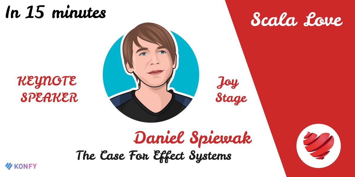 Scala Love ❤️ (@scala_love) on Twitter photo How to build modern, resistant systems in the 'non-stop-traffic' era? Join our closing keynote by <a href="/djspiewak/">Daniel Spiewak</a>. See you in 15 minutes. How to build modern, resistant systems in the 'non-stop-traffic' era? Join our closing keynote by <a href="/djspiewak/">Daniel Spiewak</a>. See you in 15 minutes.