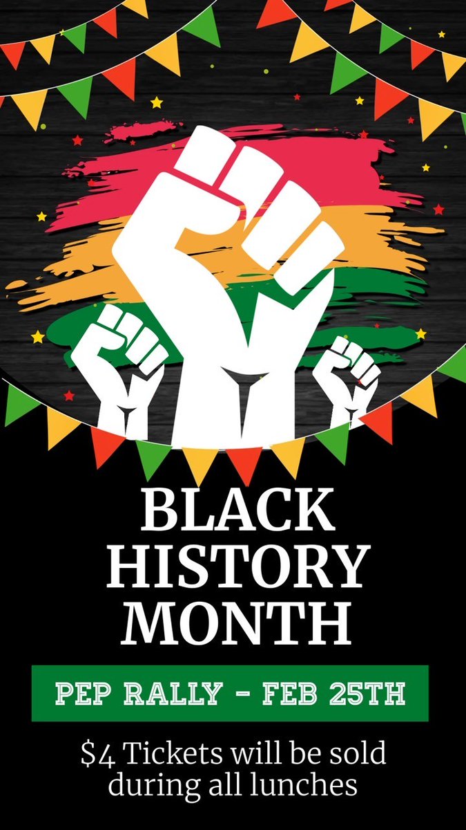 Are you ready for the Black History Month Pep Rally <a href="/THS_Tigers/">Travis High School</a> THIS FRIDAY, February 25?!? Tickets are $4 &amp; will be on sale during all lunches Friday! There will be performances by <a href="/travis_pearls/">Travis Pearls</a>, <a href="/Travis_ASA/">Travis ASA</a>, <a href="/travis_choir/">Travis HS Tiger Choir 🎤🎶</a>, AND the debut of the Tigerettes!!! Don't miss it!