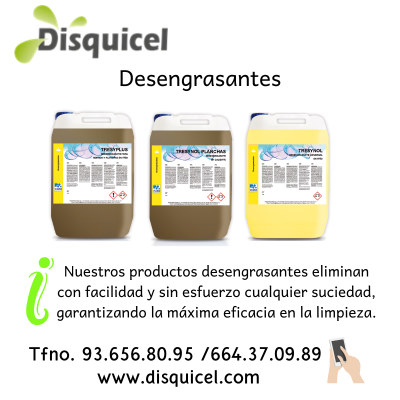 Disquicel's tweet photo. Nuestros desengrasantes ... 🙂🍀
#disquicel #limpieza #higiene #desengrasantes #eliminaciondegrasa #horeca #catering #restauracion https://t.co/APa5Zce5o1