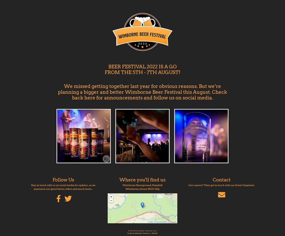 WimBeerFest's tweet photo. WIMBORNE BEER FESTIVAL 2022
IS ON. WATCH THIS SPACE FOR ALL THE UPDATES https://t.co/yRe6okmPOR