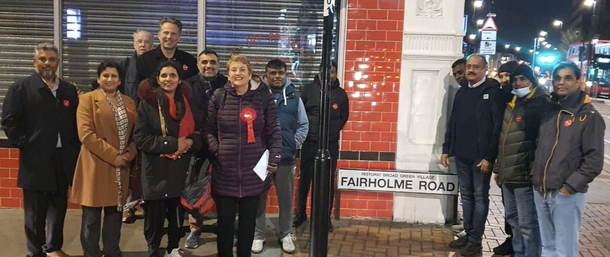 Pleased to see many supporters out knocking on doors this evening in #BroadGreen.  Great conversations and solid Labour support in for @ValShawcross and @CroydonLabour . @cleanstreetstu @ali_Croydon #Raj