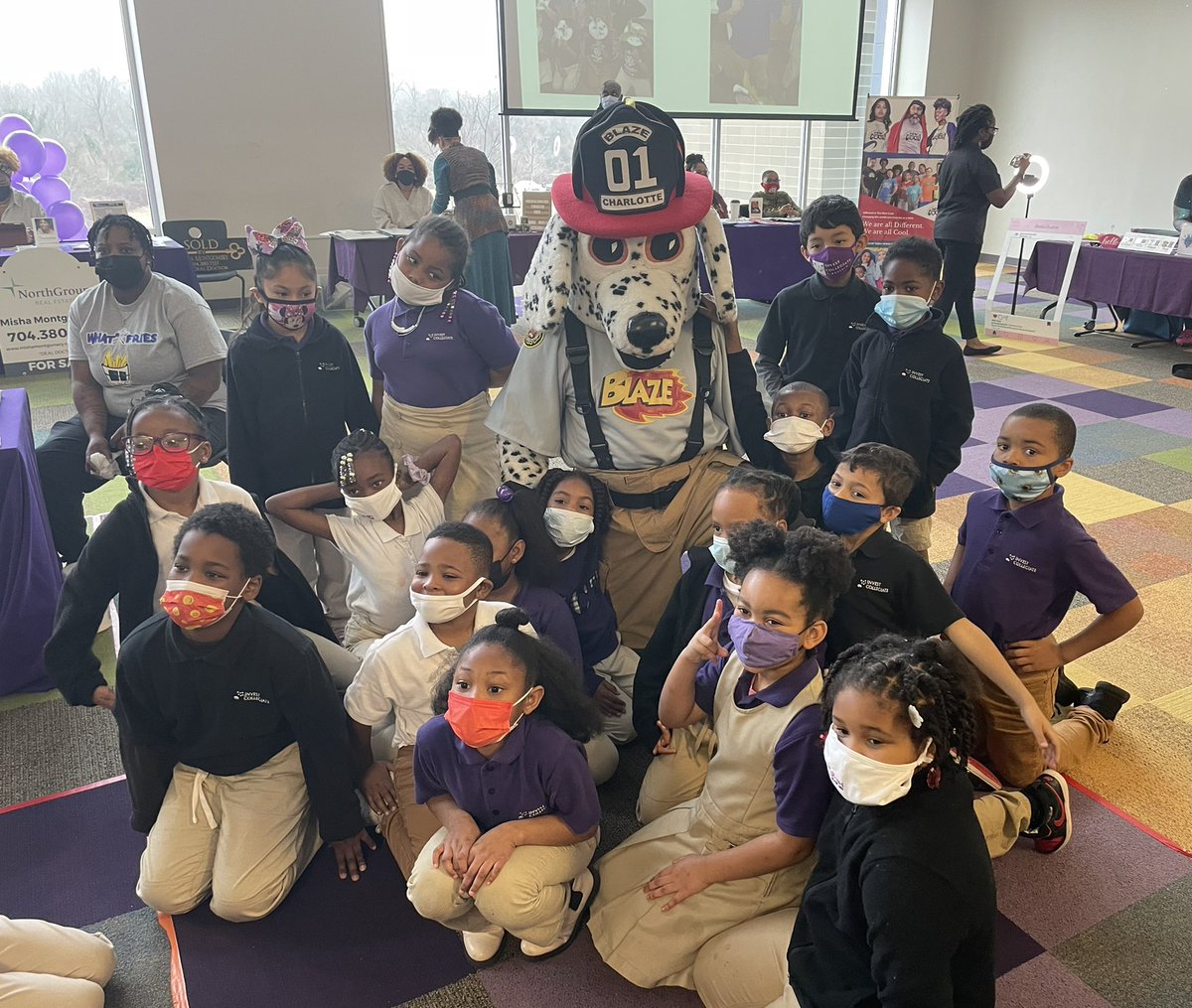 charlottefire's tweet photo. Charlotte Fire Department members from @CFD_Alarm, the Fire Marshals Office &amp; @ProgressiveCLT participated in a career fair at Invest Collegiate Transform Charter School. Kids were educated on fire safety in the home &amp; careers in the fire service. #nextgeneration #CFDPride https://t.co/SXm6yQkDjP