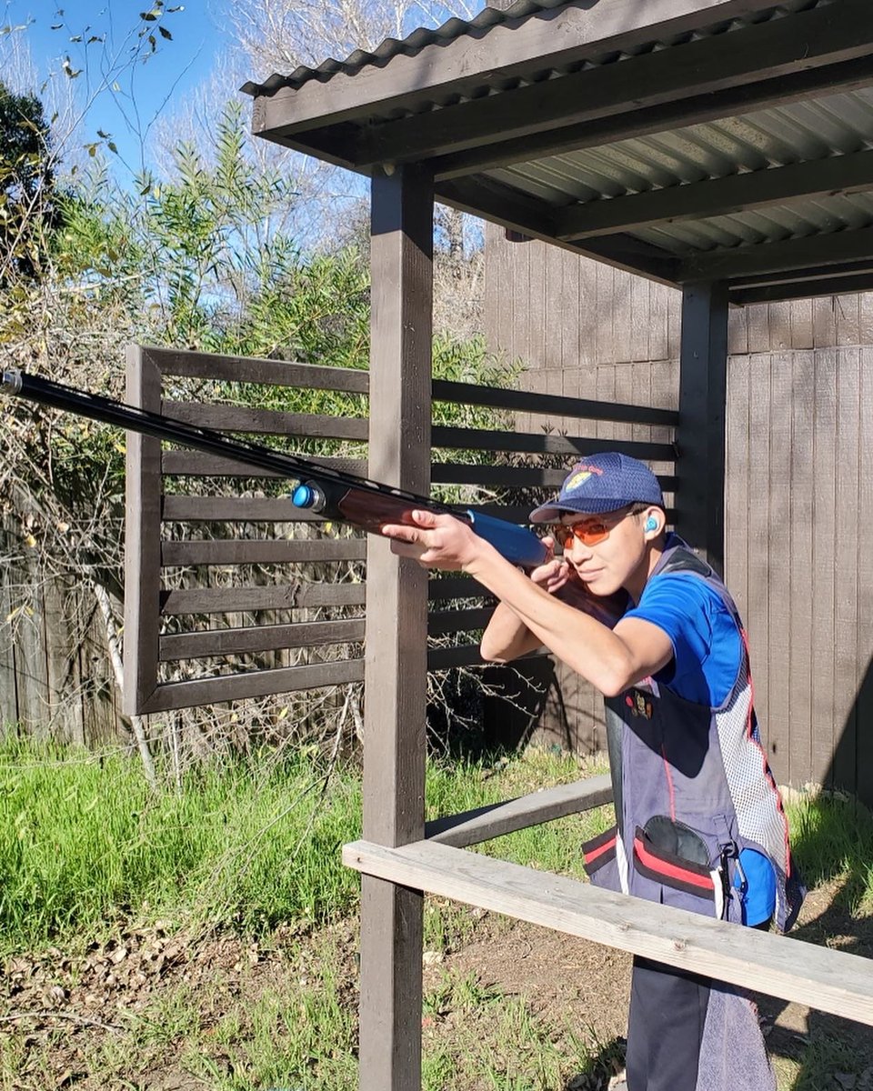 DaveGolik's tweet photo. The shortie has been turning it up a notch lately and “punched-up” into the next National Sporting Clays Association (NSCA) class!  Keep it up buddy as it gets harder and harder as you move up!  😎

#SoCalTopGuns
#ProudDad https://t.co/foZ4meTML0