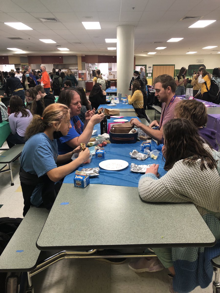WestMustangsBSD's tweet photo. West JHS rocked No One Eats Alone Day. #thewestway #BSDpride https://t.co/5SFyc3r5BN