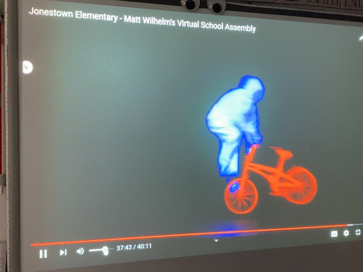 Thank you <a href="/mattwilhelmbmx/">Matt Wilhelm</a> for the awesome anti bullying virtual assembly <a href="/JonestownElem/">Jonestown Elementary</a>. Great message and cool tricks 😮