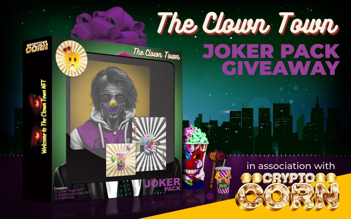 📢 Alpha testing Announcement 📢

We are proud to announce the first Tribe to take part in our NFT Alpha testing event!

Welcome @TheClownTownNFT !!

This is an amazing project with killer artwork and an awesome road map.

Join their Discord and win 👇👇👇
#CryptoCorn 
#NFTHodlem