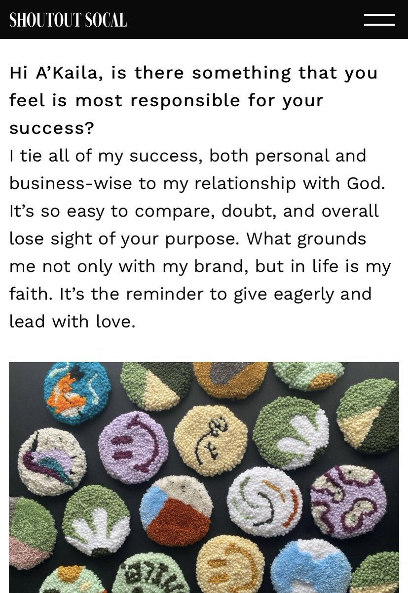 akailaaaaaa's tweet photo. I recently did an interview with Shoutout SoCal ✨ to read the full interview click the link below &amp; don’t forget to shop honeyrug at https://t.co/UPfKADT2JF https://t.co/8ydmbRlOwn
