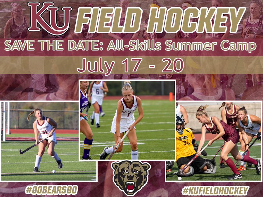 KUFieldHockey's tweet photo. The 2022 Kutztown Field Hockey Summer Camp link is officially live to sign up! Teams of 11 or more, please contact scheuing@kutztown.edu for the code for the camp discount! 
Click here to sign up: https://t.co/fQexDtSc22 https://t.co/4BgblvZIao