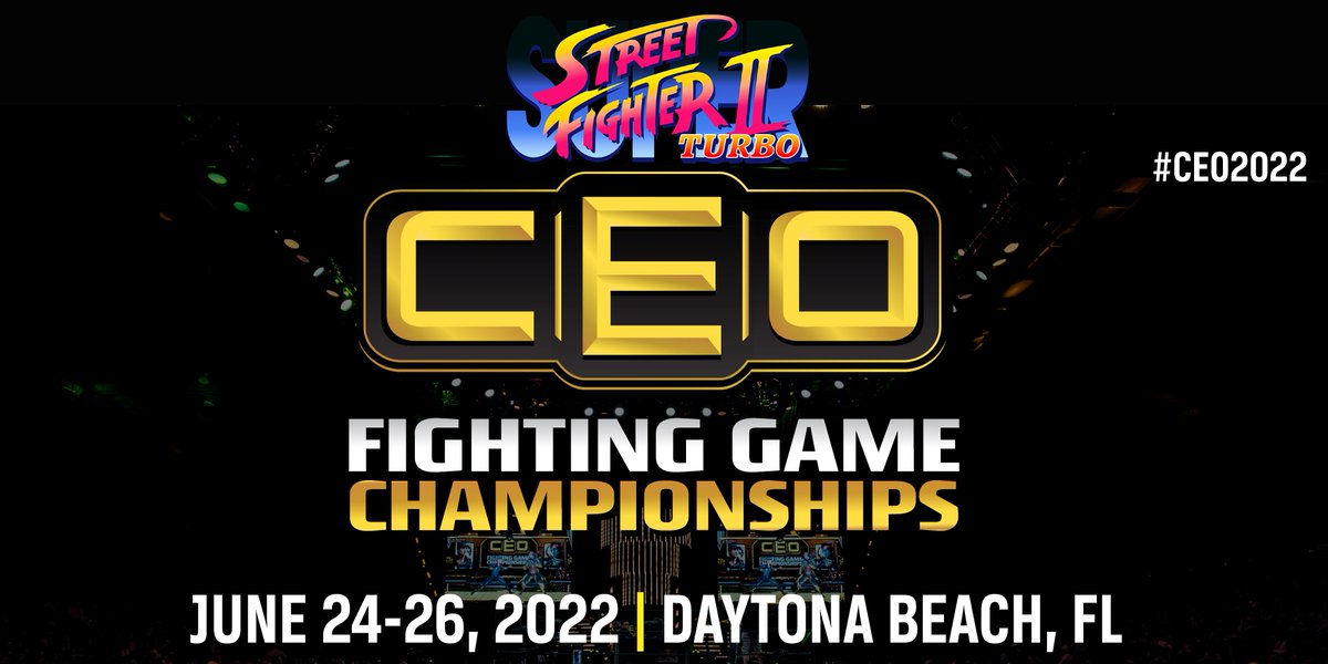 ST at #CEO2022 will be amazing!  Multiple candy cabs, 24-hour arcade room, and finals in a prime time slot on Saturday night!  And I mention the beachfront location? Expecting some international players as well as top US players so register now at smash.gg/tournament/ceo… #SSF2X