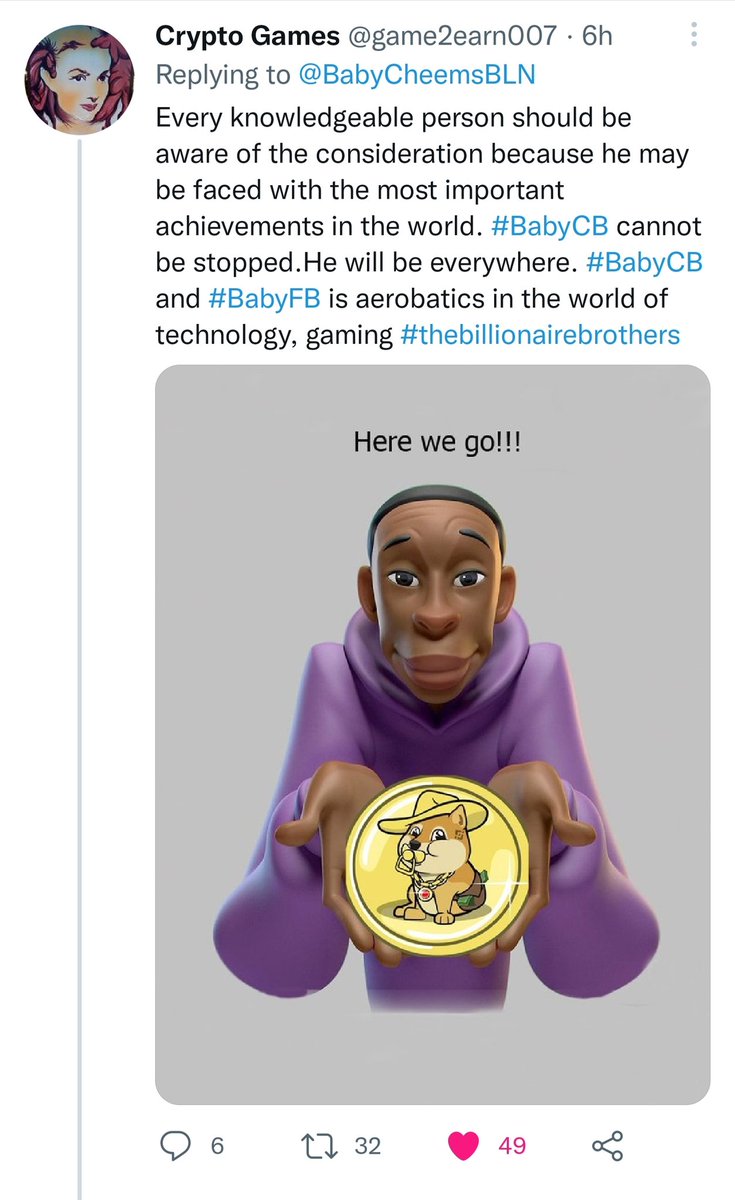 BABY CHEEMS BILLIONAIRE tweet media