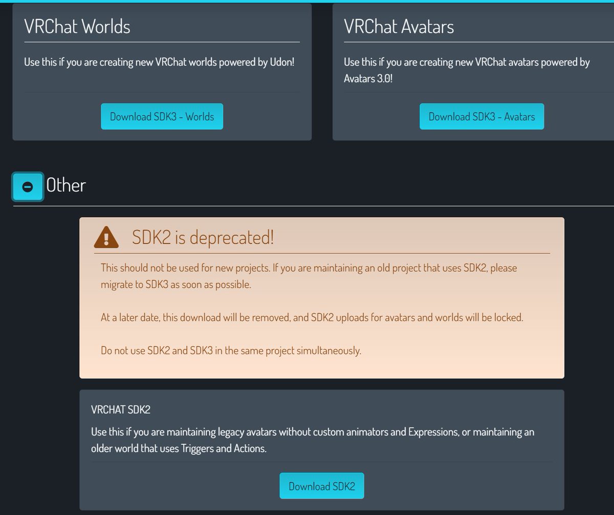XeverianVR's tweet photo. @black_lilith93 It is still there under the "other" tab but yeah, you better use sdk 3 for everything https://t.co/F7VCljNYgH