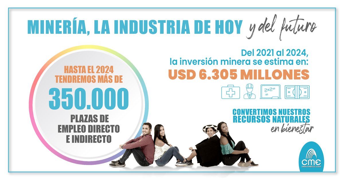 revistavistazo's tweet photo. (P)La minería bien hecha permite aprovechar los recursos minerales y transformarlos en bienestar, salud, educación y desarrollo social. #MineríaEcuador
.
@mineriaecuador https://t.co/cWdcGqRs8E