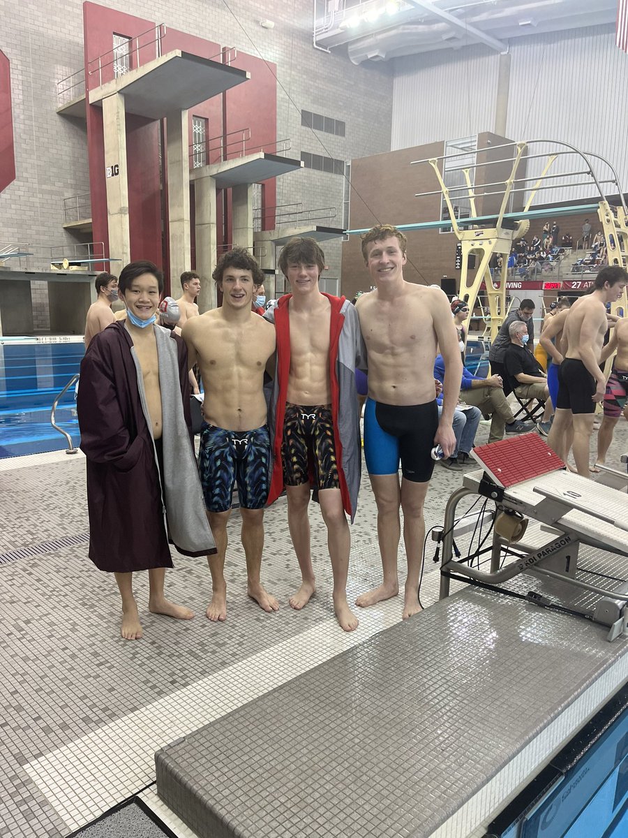 ca_aquavikes's tweet photo. District Champions - Boys 200 medley relay (Li, Harpster, Bellisari, Richardson). @AcademyVikings https://t.co/qycMhsIxel