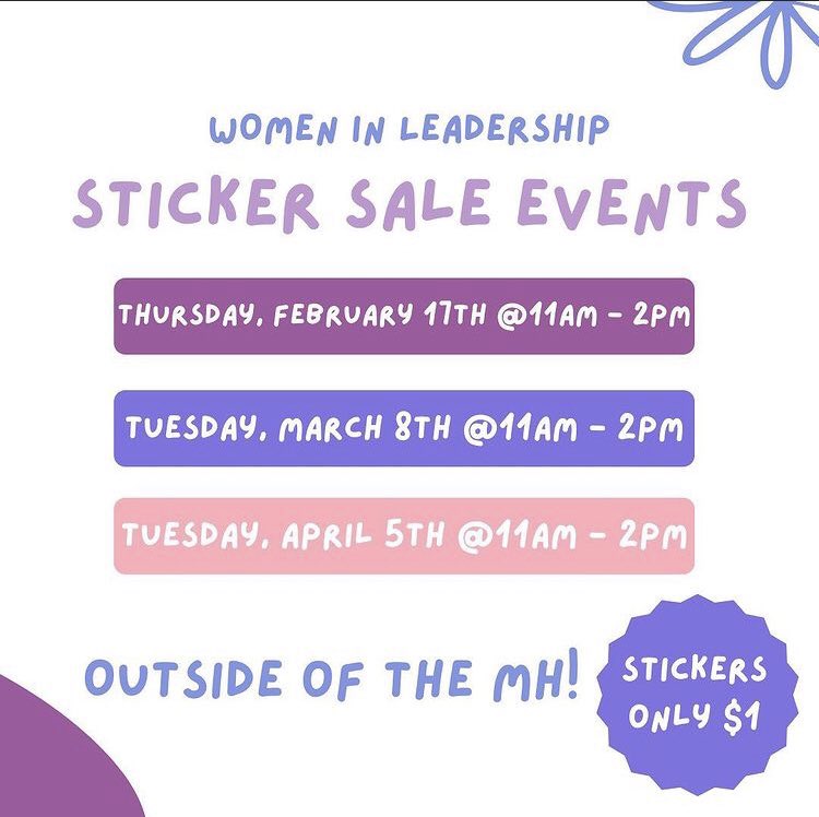 WILUTSA's tweet photo. here’s our sticker sale schedule this semester !! hope to see yall there 💖 https://t.co/h1o2N02kao