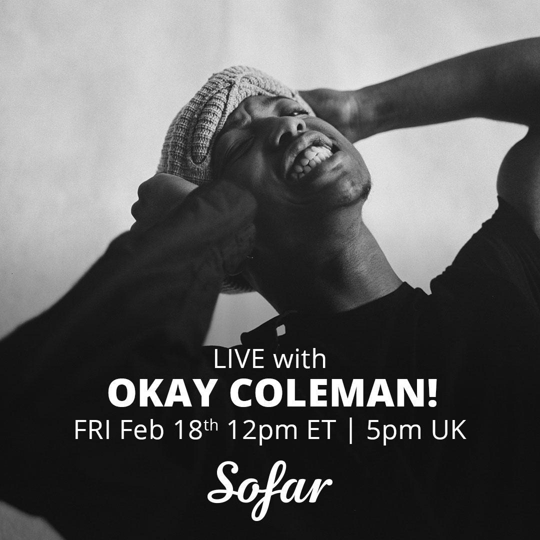 sofarsounds's tweet photo. We’re closing out this week in the Listening Room with a performance from #SofarLA artist @okaycoleman.
Drawing inspiration from Jazz, R&B, & Hip-Hop, this vocalist, writer, producer, & multi-instrumentalist creates music that feels dream-like.
Tomorrow: https://t.co/2V1RixXNMk https://t.co/NLwISFxp6S