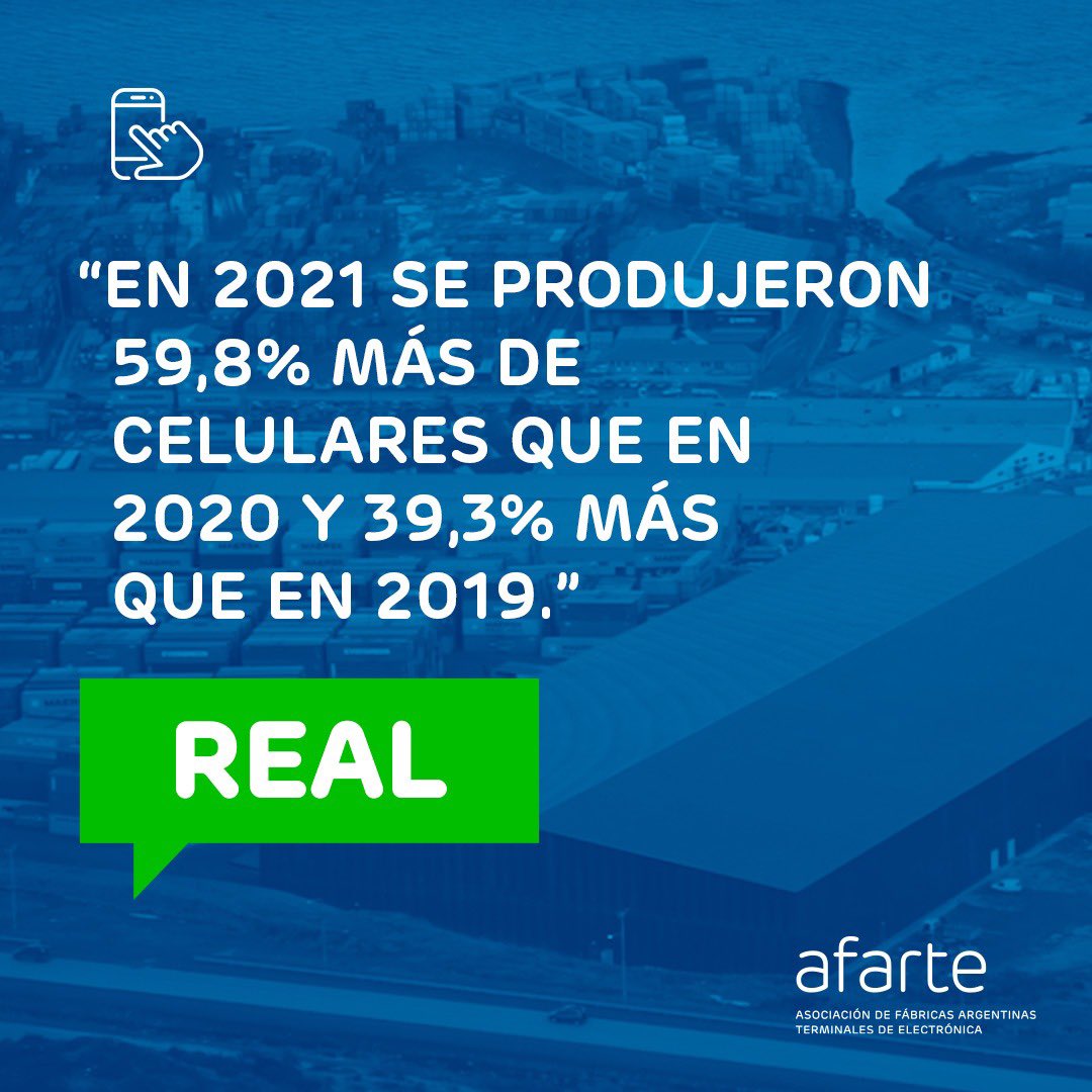 encende_ar's tweet photo. La fabricación de productos electrónicos en las plantas de Tierra del Fuego mejoró no solo si se la compara con 2020 (año atípico por la pandemia de Covid-19) sino también contra 2019. https://t.co/EqiR6B6bq1