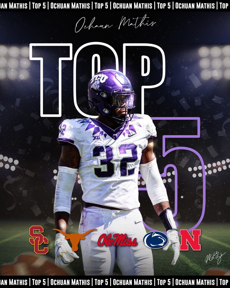 Thankful for all of the schools who showed love and interests! But here’s my Top 5‼️#collegefootball