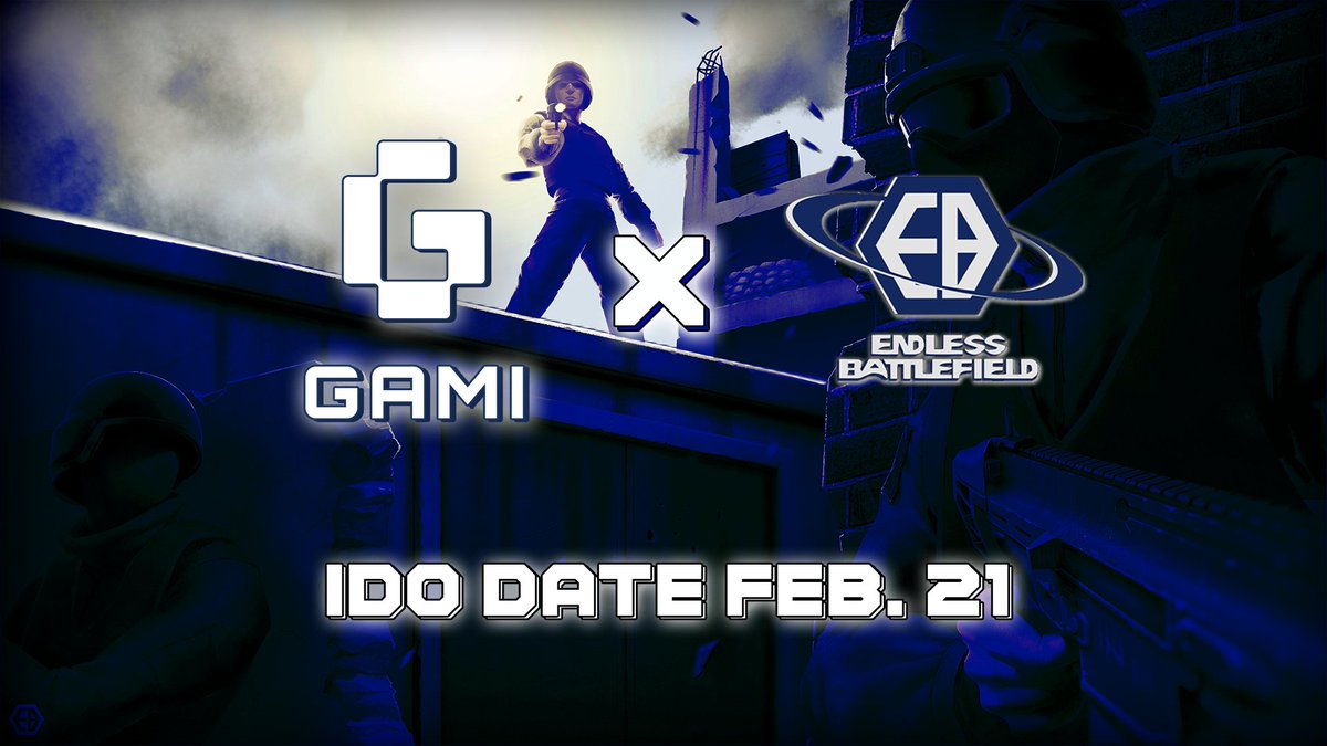 gamiworld's tweet photo. You thought February was over? We think not.
Excited to announce that we will be hosting @EBMetaverse #IDO on 21st of February!
Details to be announced soon π₯
$GAMI $EB #GamiWorld #EBGAME https://t.co/FaoCNm9q7d