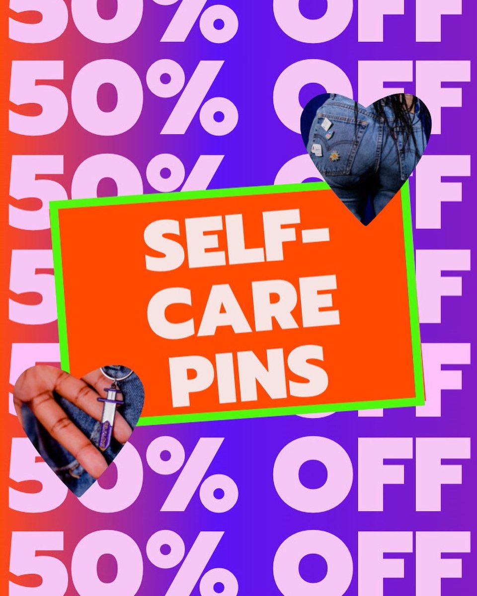 notabadlifeee's tweet photo. Can’t believe we’re on day 5 of #7daysofkindness 🥳🥳🥳

For day 5, we’re doing 50% OFF all our #selfcare enamel pins 🕺🏾 If you haven’t already- start your pin collection with us! 

https://t.co/G2GV3Io6w6 🥂 https://t.co/KtsHuIXn7d