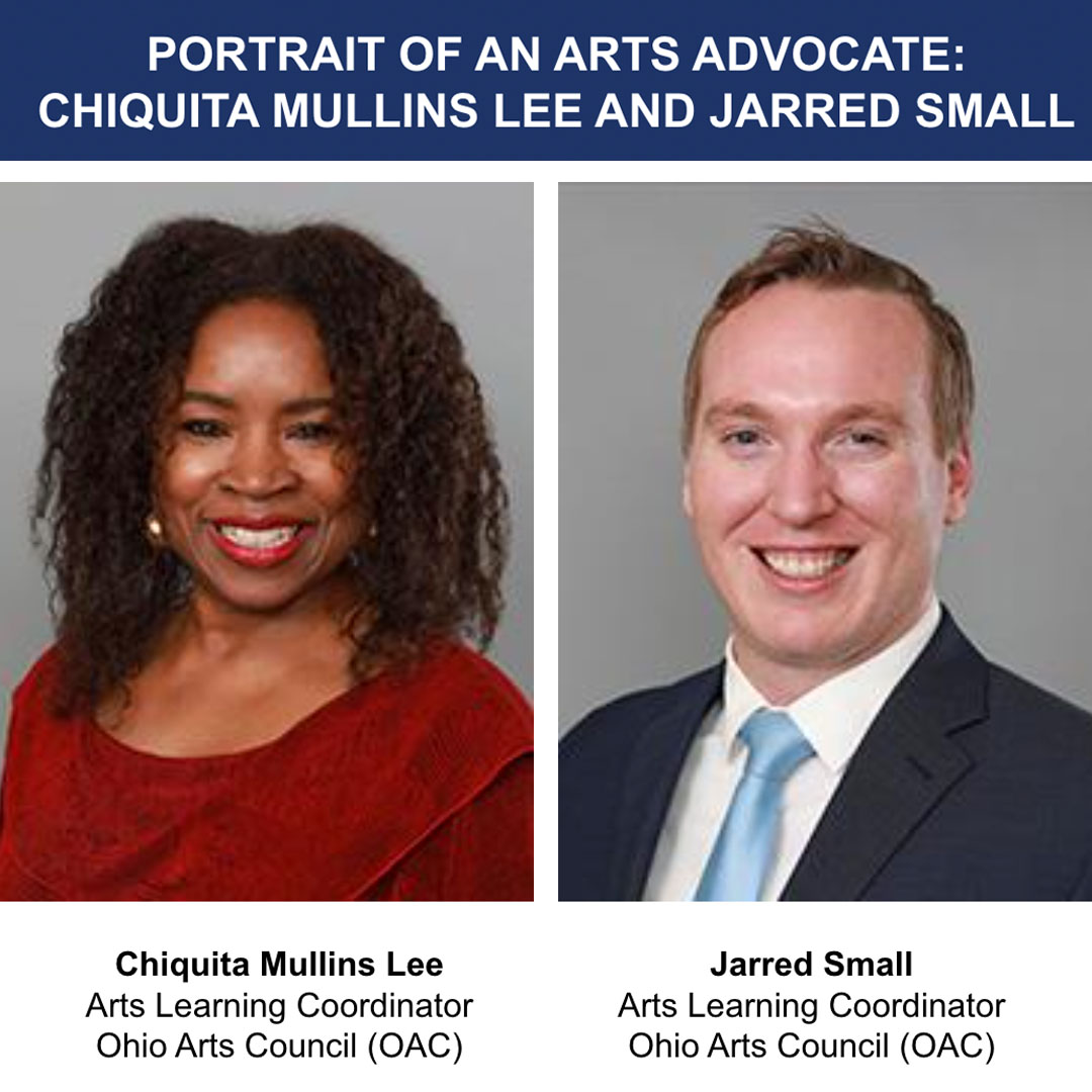 OhioAlliance's tweet photo. NEW Portrait of an Arts Advocate: Chiquita Mullins Lee and Jarred Small up on our website HERE: https://t.co/skAugIlNUK https://t.co/pg0LAFfLsD