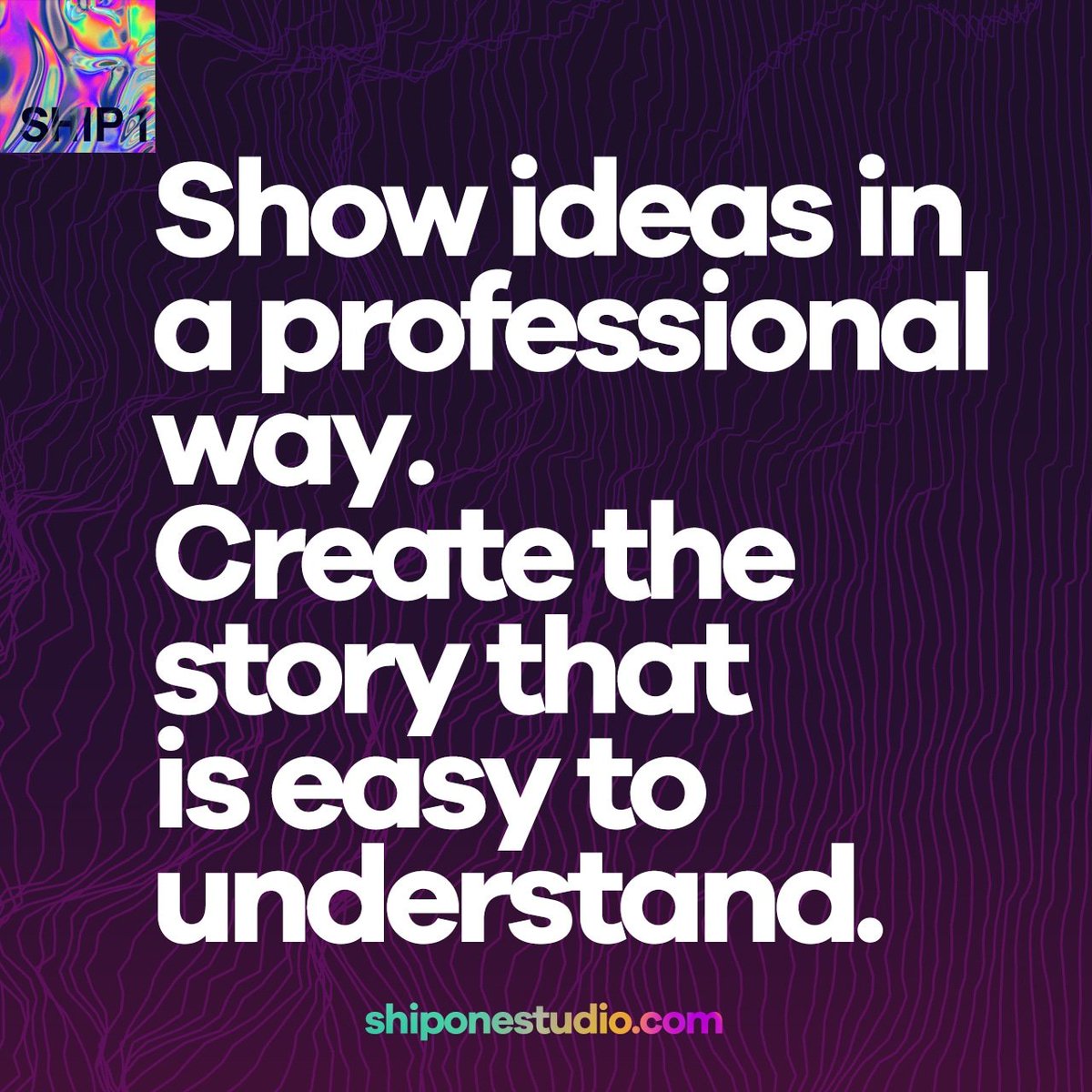 Ship_One_Studio's tweet image. Show ideas in professional way.
Create the story that is easy to understand.

#shiponestudio #design #designisvalue