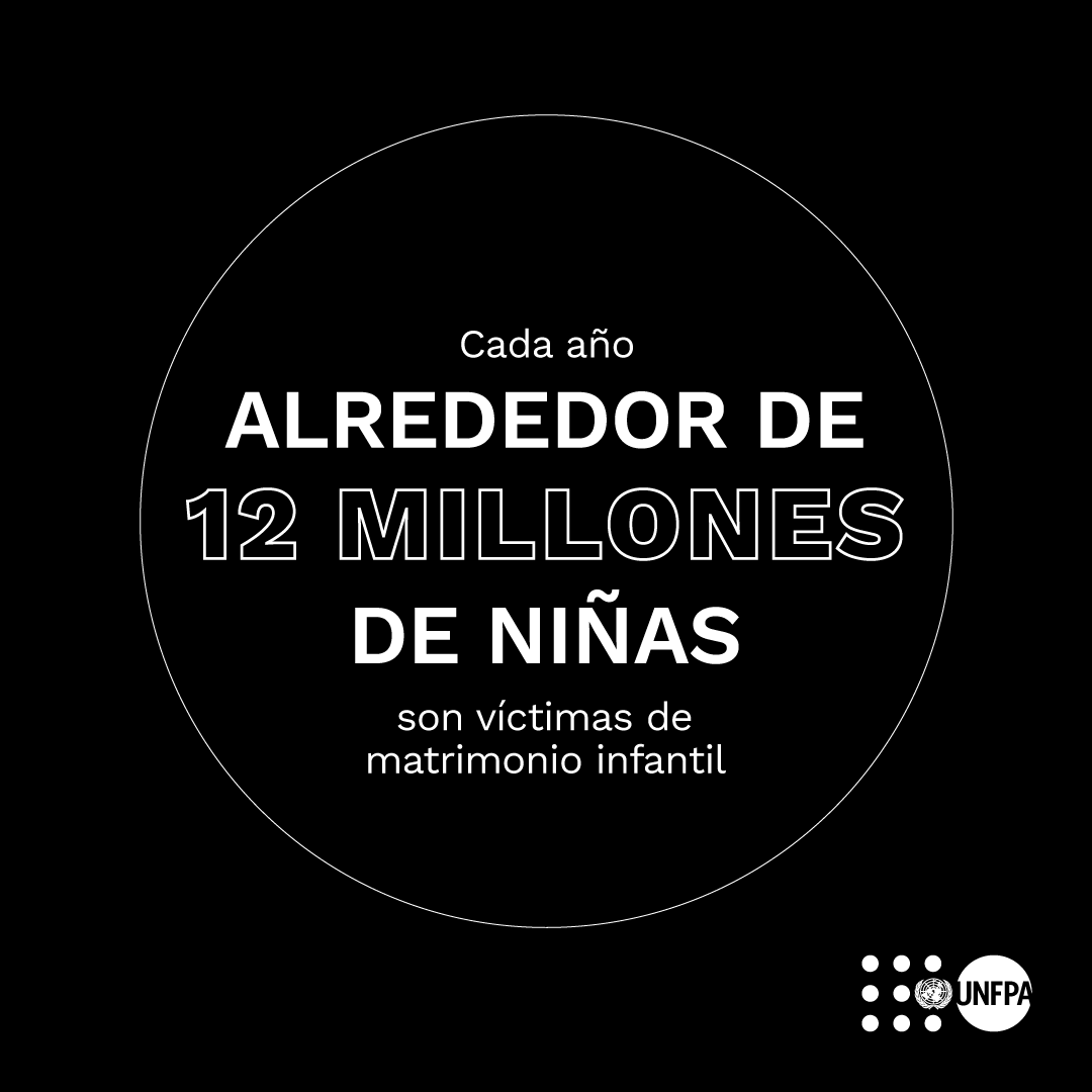 ONU_es's tweet photo. Cada año, 12 millones de niñas se casan antes de los 18 años.

El matrimonio infantil a menudo las atrapa en un ciclo de pobreza y violencia.

Debemos erradica esta violación de los derechos humanos de una vez por todas. https://t.co/y8rXSGdfXc Vía @unfpa_lac https://t.co/ADea9AHTfe