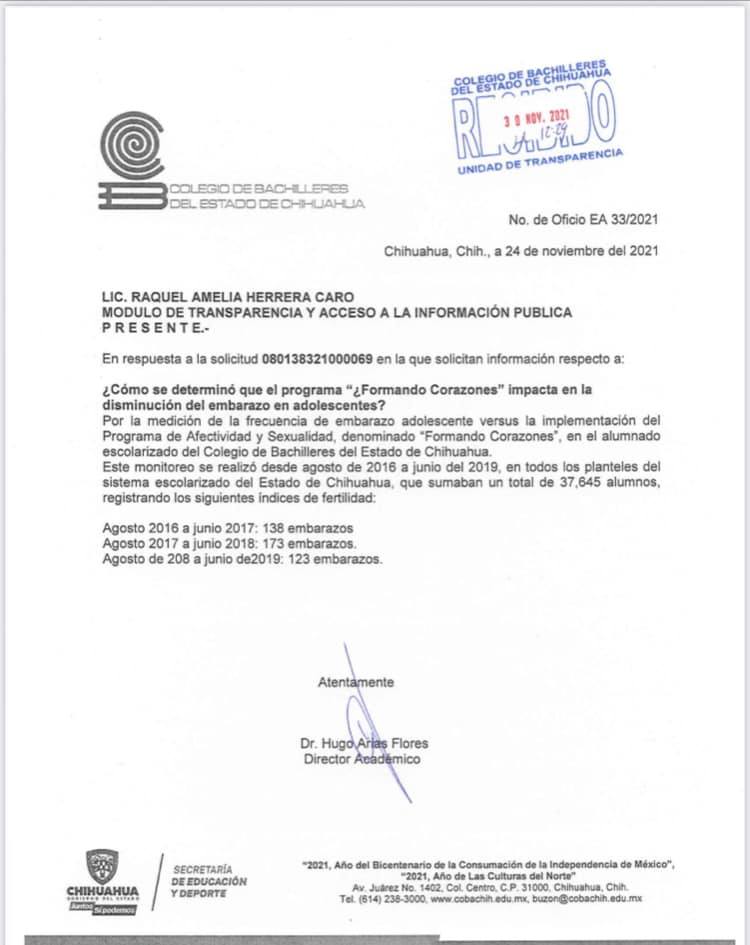AdelaCuu's tweet photo. De la maestra @LujanRomelia :
"Esta es la prueba de que @COBACHIH_DG NO realizó ningún tipo de investigación para asegurar que #FormandoCorazones disminuye el #embarazoadolescente
Abrimos hilo... https://t.co/CkfwCaDVTZ