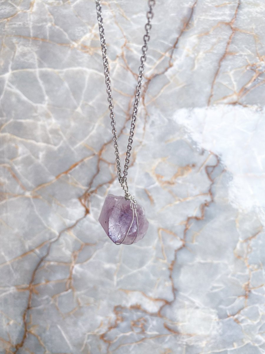 sailorstarstore's tweet photo. Wire wrapped or as is? 

Amethyst Necklaces are available at Sailor Star Store 🎀 https://t.co/3vkJGENL3E