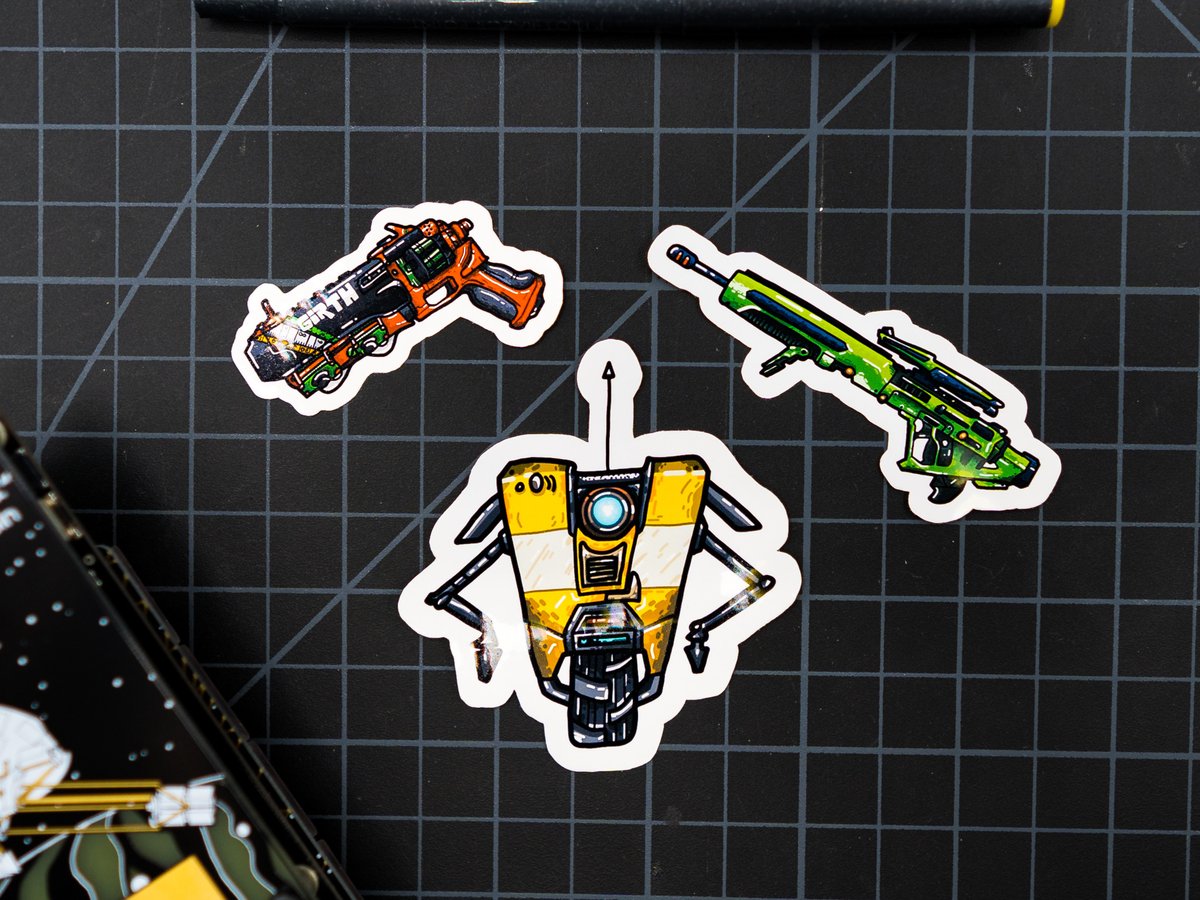BossKeyForge's tweet image. Lootin’ n shootin’! There’s loot to be had in the wastelands! There’s even cooler loot to be had right here in our Borderlands inspired sticker set! 

Get it here: buff.ly/3rZ7wQ5