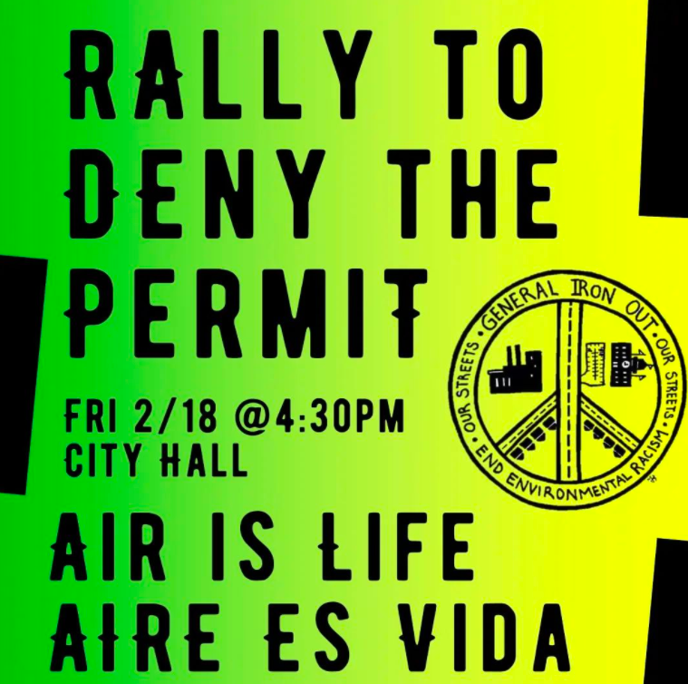 🚨TOMORROW: Join us for an emergency rally at Chicago City Hall to #DenythePermit and #StopGeneralIron.
