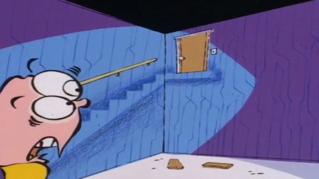 Ed, Edd, and Eddy was hilarious. They grounded this mf Ed and took his stairs 😭😭