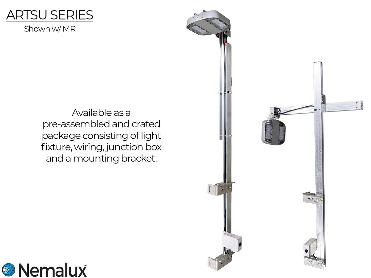 NemaluxLED's tweet photo. Nemalux’s Articulating Strut Pole Assembly (ARTSU) saves time, money, and lives. Removing the need for ladders, scaffolding and lifts prevents potential trip and fall incidents occurring at an industrial workplace.
.
#nemalux #nemaluxinc #industriallighting #c1d1 #c1d2 #C1Z2 https://t.co/QEY9fzKjfz