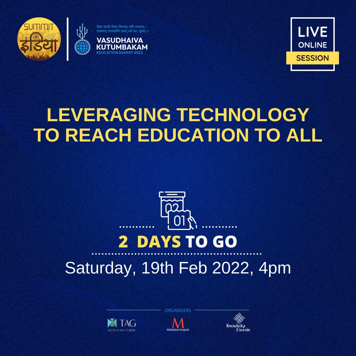 SummitIndiaorg's tweet photo. One of the biggest challenges of the Indian education system has been making it more accessible.

With more than 65% of our country living in rural areas, technology is the answer to equal access.

Register: https://t.co/mKmTpXa4zJ

#EducationSummit https://t.co/Qblj5CkLIx