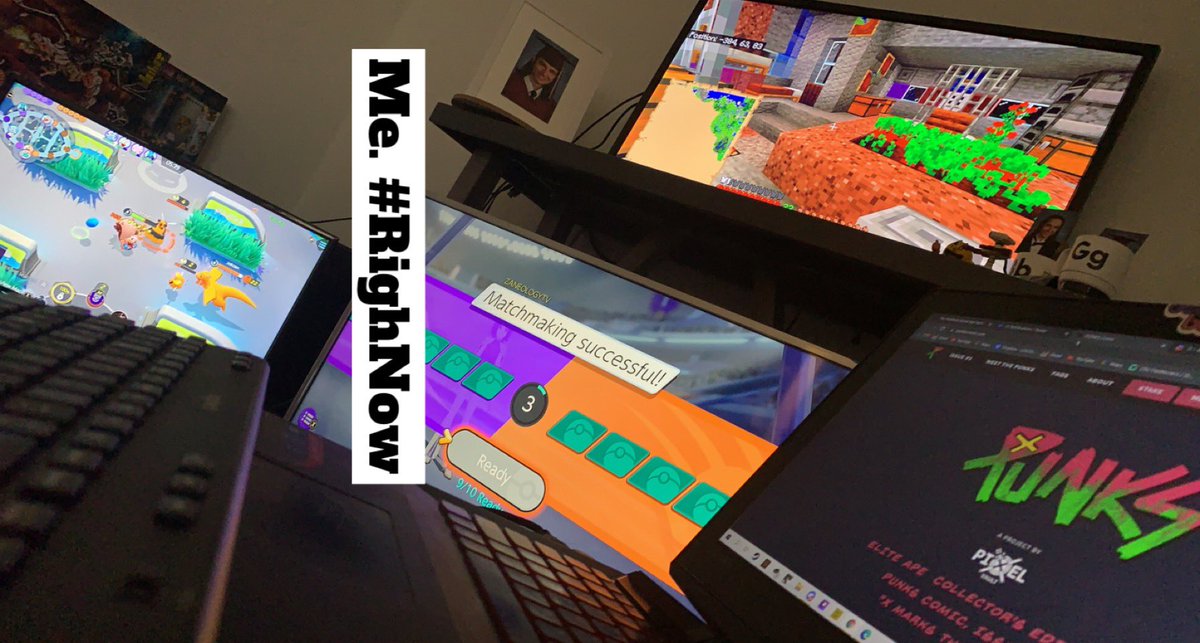 zaneology's tweet photo. Me. #RightNow
#minecraft
#PokemonUNITE
@spragels on YT
#NFT SHOPPING
While listening to #Web3Brands https://t.co/lCtAHzggUE
#aceface #acedin #likeaboss #likeanACE https://t.co/TF6Myh0Tkc