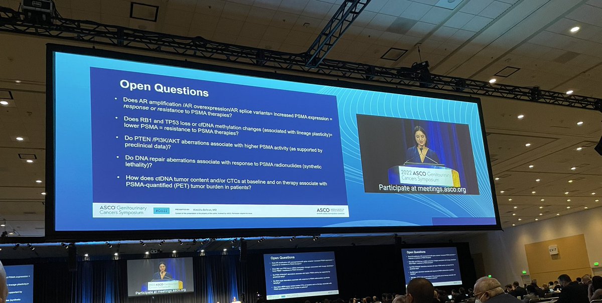 TiansterZhang's tweet photo. Starting the #prostateday of sessions with @mishabeltran discussing neuroendocrine #prostatecancer and biology/features of resistant disease. Her lab has been key in defining these mechanisms. @ASCO #GU22 https://t.co/H1UUOXySpv