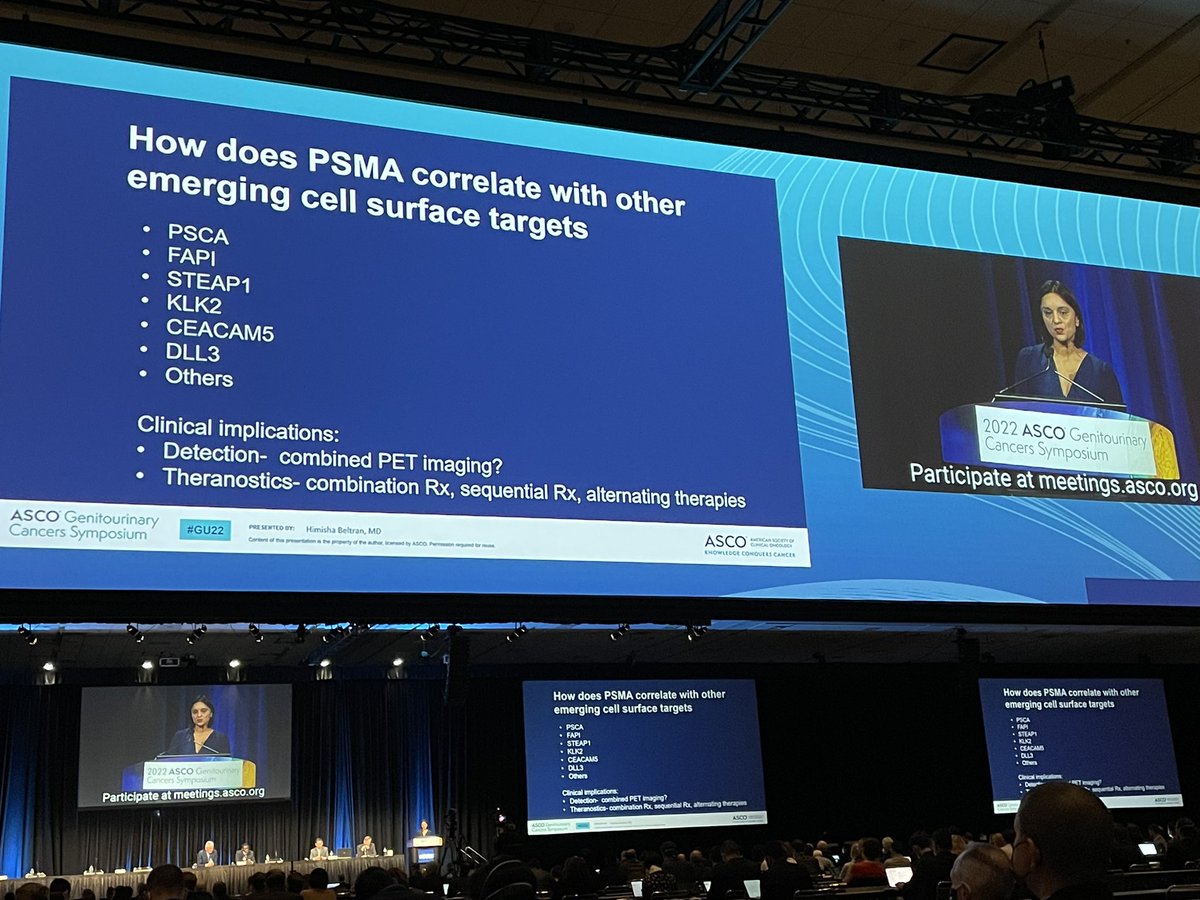 TiansterZhang's tweet photo. Starting the #prostateday of sessions with @mishabeltran discussing neuroendocrine #prostatecancer and biology/features of resistant disease. Her lab has been key in defining these mechanisms. @ASCO #GU22 https://t.co/H1UUOXySpv