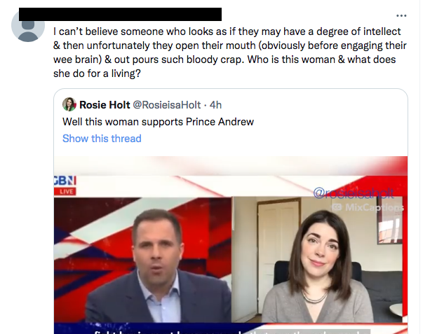 Rosie Holt tweet media