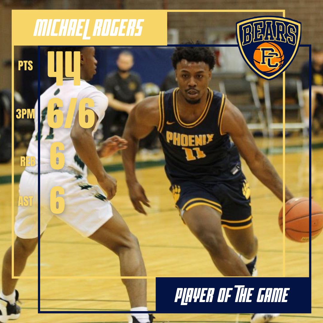 MbbCollege's tweet photo. Have yourself a game MICHAEL ROGERS 🔥 https://t.co/JMG6DbelE7