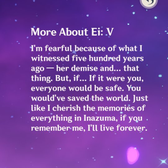 "that thing" WHAT THING.