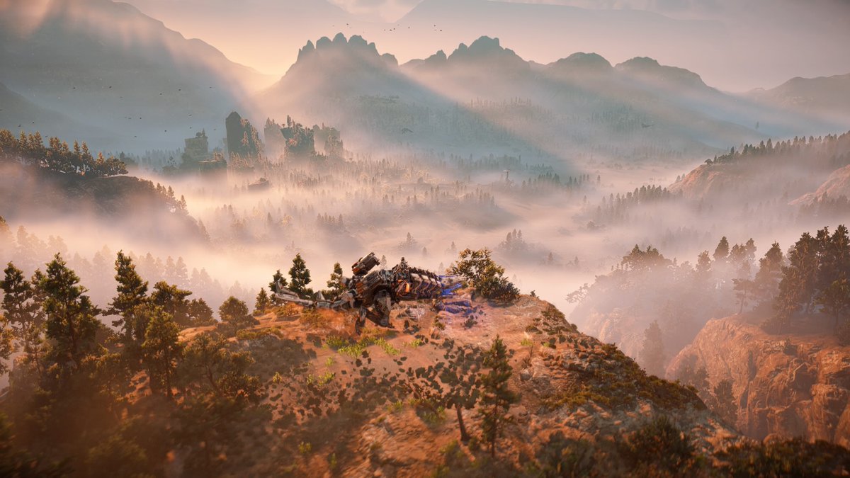 DL終わって始まったーPS4でも綺麗ですね！ #HorizonForbiddenWest #PS4share