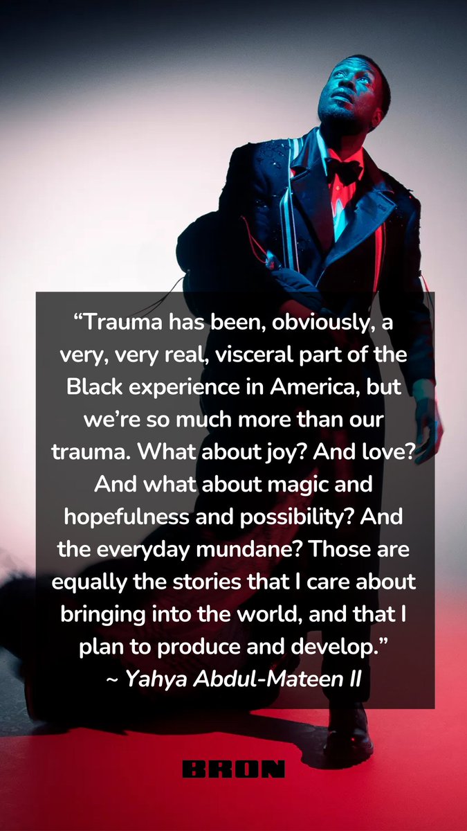 BRON (@bronstudios) on Twitter photo To seeing more Black representation in roles that matter🥂 #BlackHistoryMonth <a href="/yahya/">Yahya Abdul-Mateen 2</a> To seeing more Black representation in roles that matter🥂 #BlackHistoryMonth <a href="/yahya/">Yahya Abdul-Mateen 2</a>