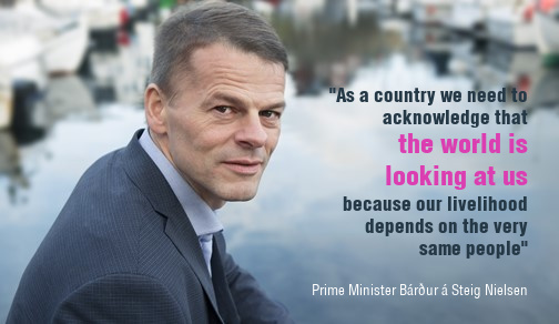 whalesorg's tweet photo. We know your voice has been heard because the Faroese prime minister said: "We need to acknowledge that the world is looking at us, because our livelihood depends on the very same people." #StopTheHunts @Tinganes @Sea_Legacy @onlyone @Avaaz https://t.co/pgv5ojaesa