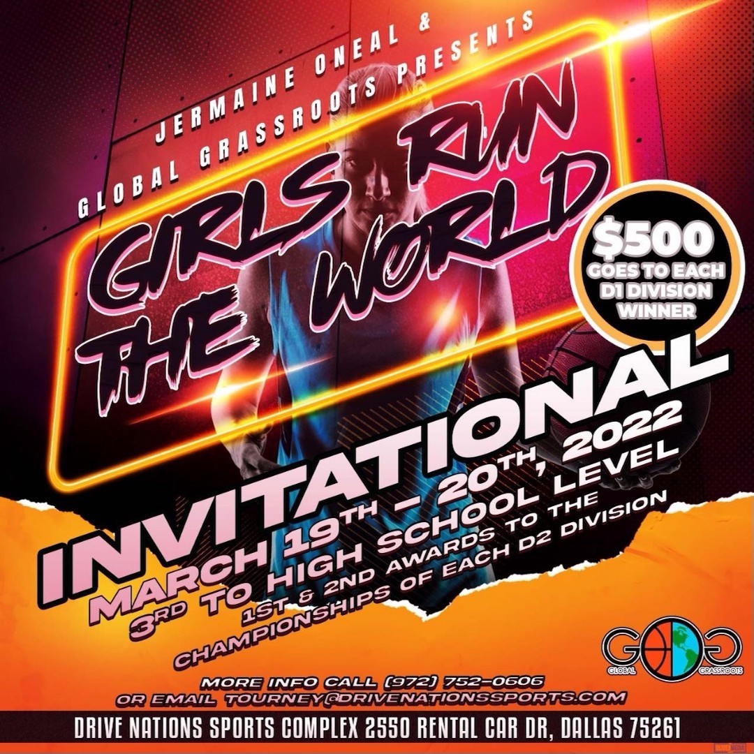 DriveNation_Dfw's tweet photo. Girls Run the World Basketball Tournament!!!
Register today at https://t.co/eDMvndkdHq.
#drivenationsports #globalgrassroots #girlsruntheworld #ladydrivenation https://t.co/HPctOtflKe