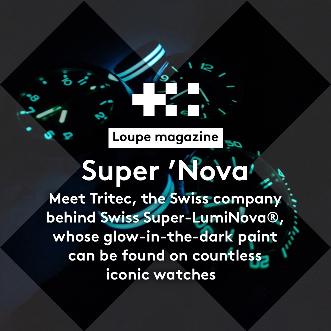 ChrisWardLondon's tweet photo. Meet RC Tritec, the company behind Swiss Super-LumiNova®, whose glow-in-the-dark paint can be found on countless iconic watches – including those by Christopher Ward. Read the FULL Loupe article here: https://t.co/KEKXm380Gw https://t.co/TybhQbGuiO
