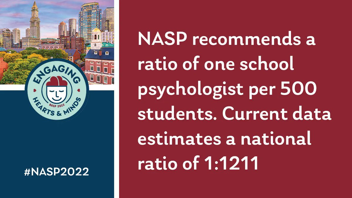 nasponline's tweet photo. There is a critical shortage in school psychology, both in terms of practitioners and in the availability of graduate education programs and faculty needed to train the workforce necessary to keep up with the growing student population. https://t.co/FfZc0X9B5f