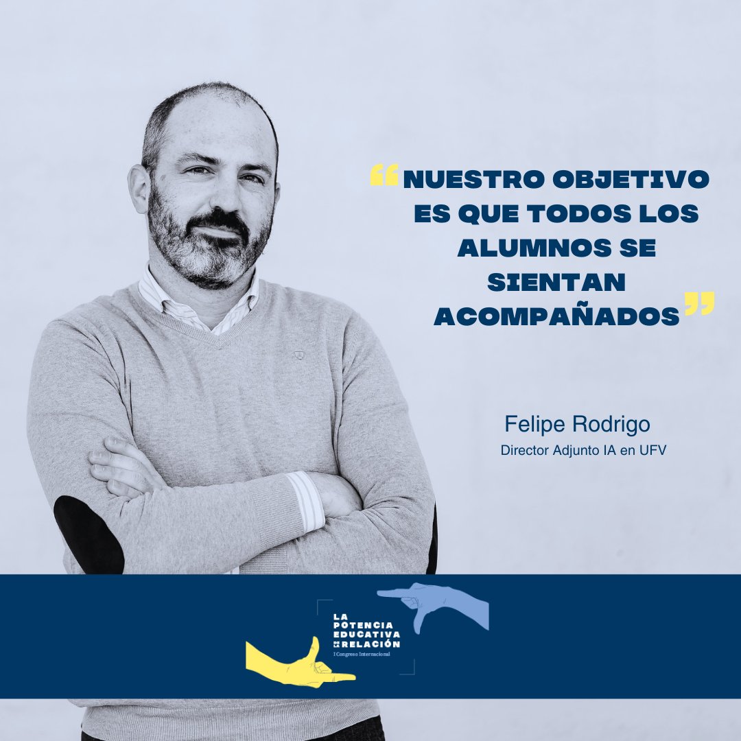 El Instituto de Acompañamiento, la Fundación Up to You, la Facultad de Educación y la Unidad Online UFV, impulsamos el I congreso internacional "La potencia educativa de la relación". Sigue la presentación presencial/remoto: bit.ly/3uRhIf2. <a href="/ufvmadrid/">Universidad Francisco de Vitoria</a>  @UFVComunicacion