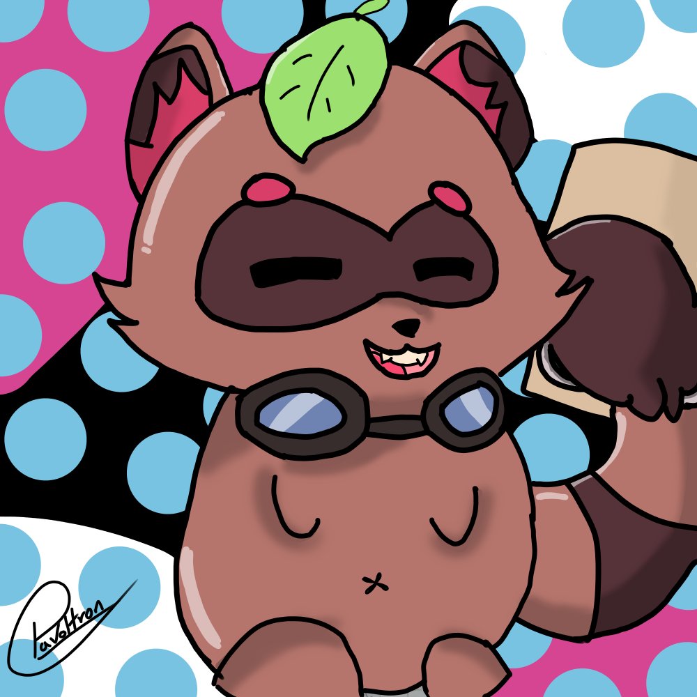 una rakkun mapache uwu <a href="/Raakkun/">Rakkun 🦝🍀</a>