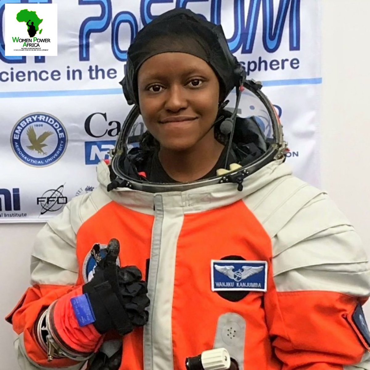 jmollel's tweet image. Meet - Wanjiku Chebet Kanjumba, Kenyan Astronaut Engineer and Kenya&apos;s first Scientist-Astronaut candidate program graduate from the Advanced PoSSUM Space Academy, USA. 

A MSc in Aerospace, Aeronautical and Astronautical Engineering and BSc in  from Embry-Riddle Aeronautical Univ